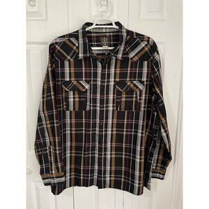 Gold Label Brand Mens Casual Button Down Shirt Size 4XL